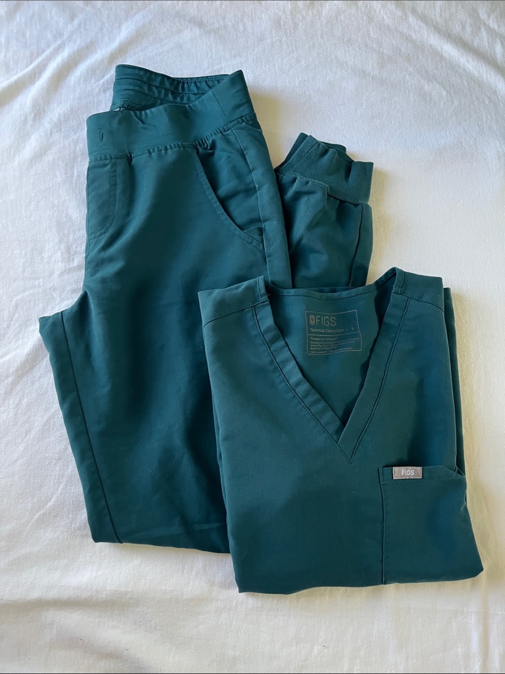 FIGS Scrub Set Caribbean Blue XS/ST